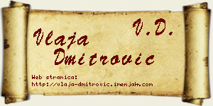 Vlaja Dmitrović vizit kartica